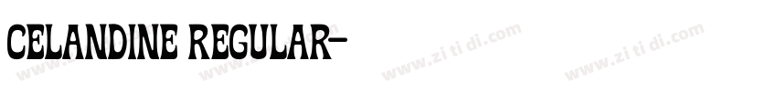 Celandine Regular字体转换